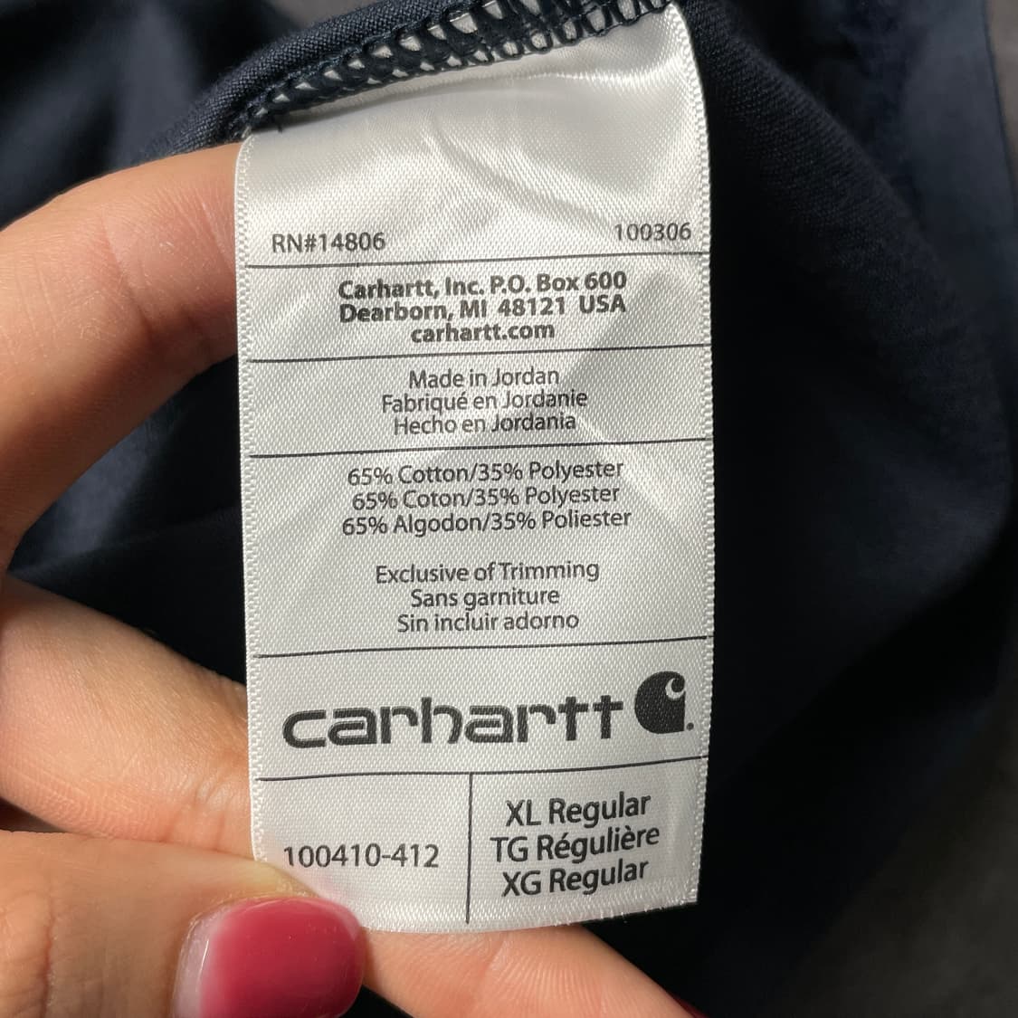 CARHARTT 데드스탁 칼하트 포켓 워 반팔티셔츠 A01110 상품이미지10