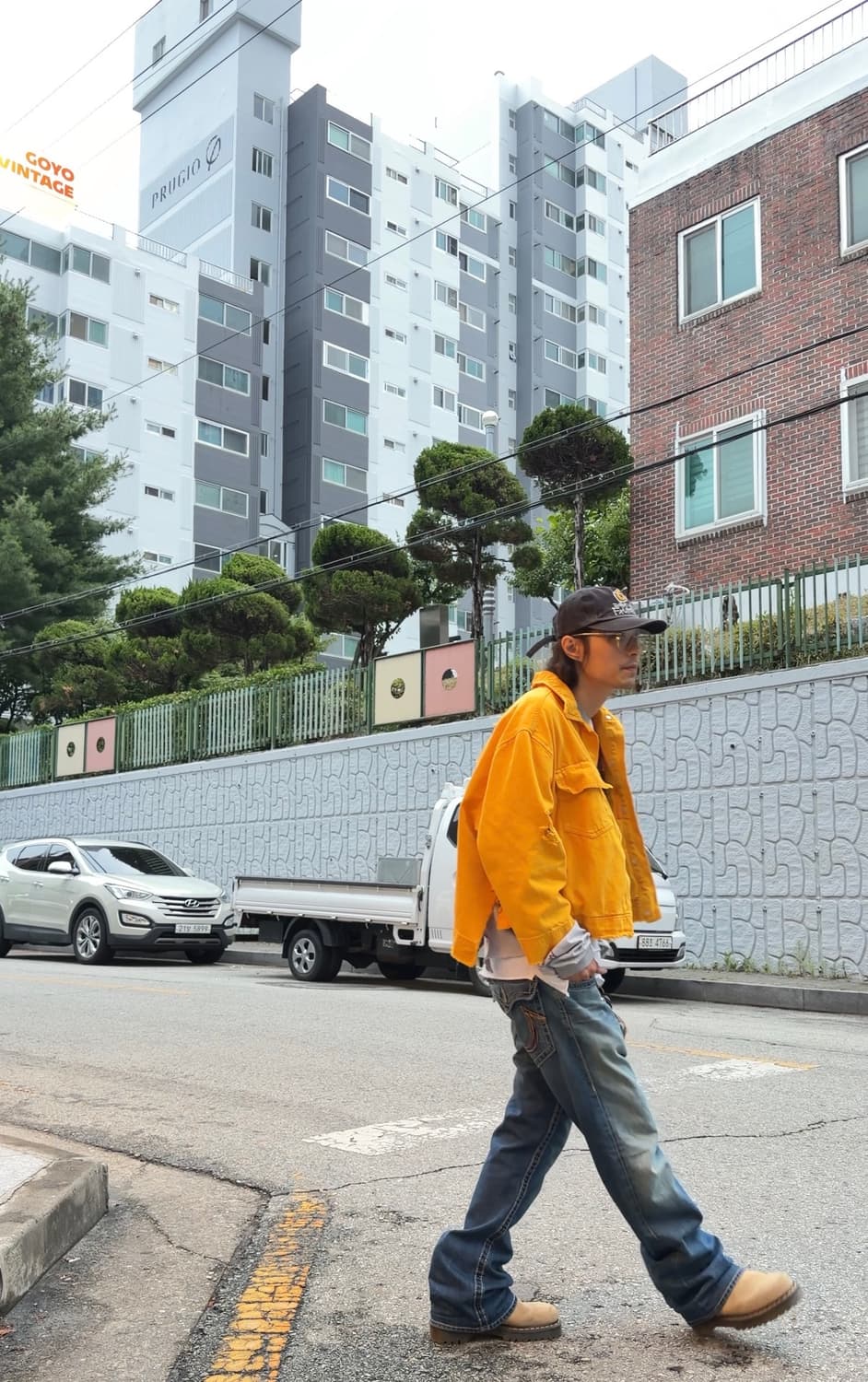베르쉬카 옐로우 커스텀 데님 자켓 상품이미지5