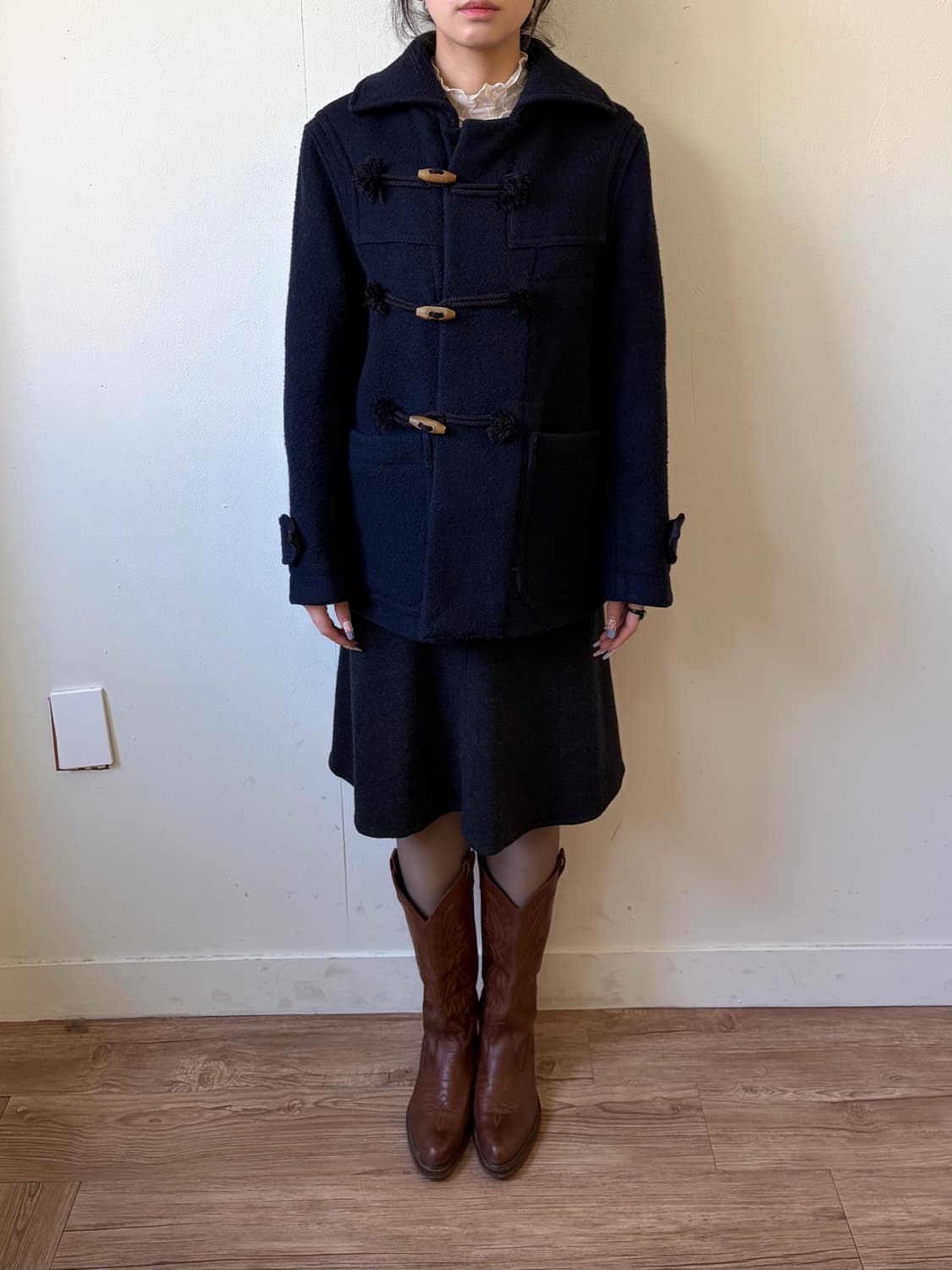 DRIES VAN NOTEN 네이비 더블 코트 상품이미지7