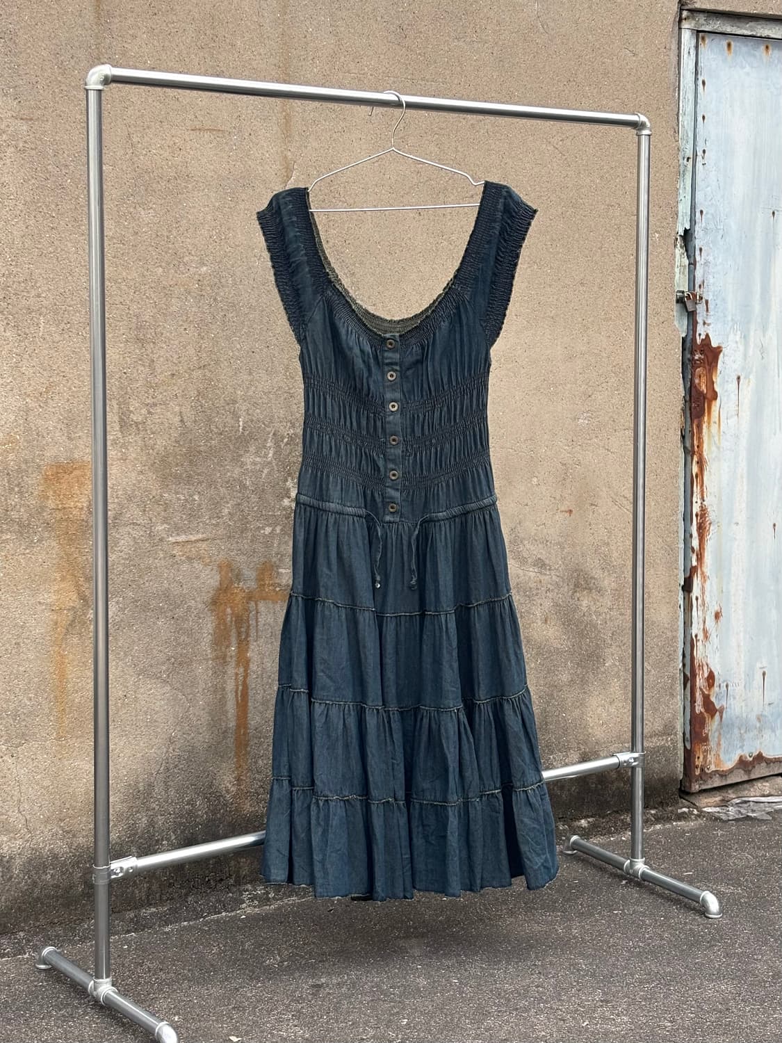 빈티지 슬리브리스 원피스 상품이미지3