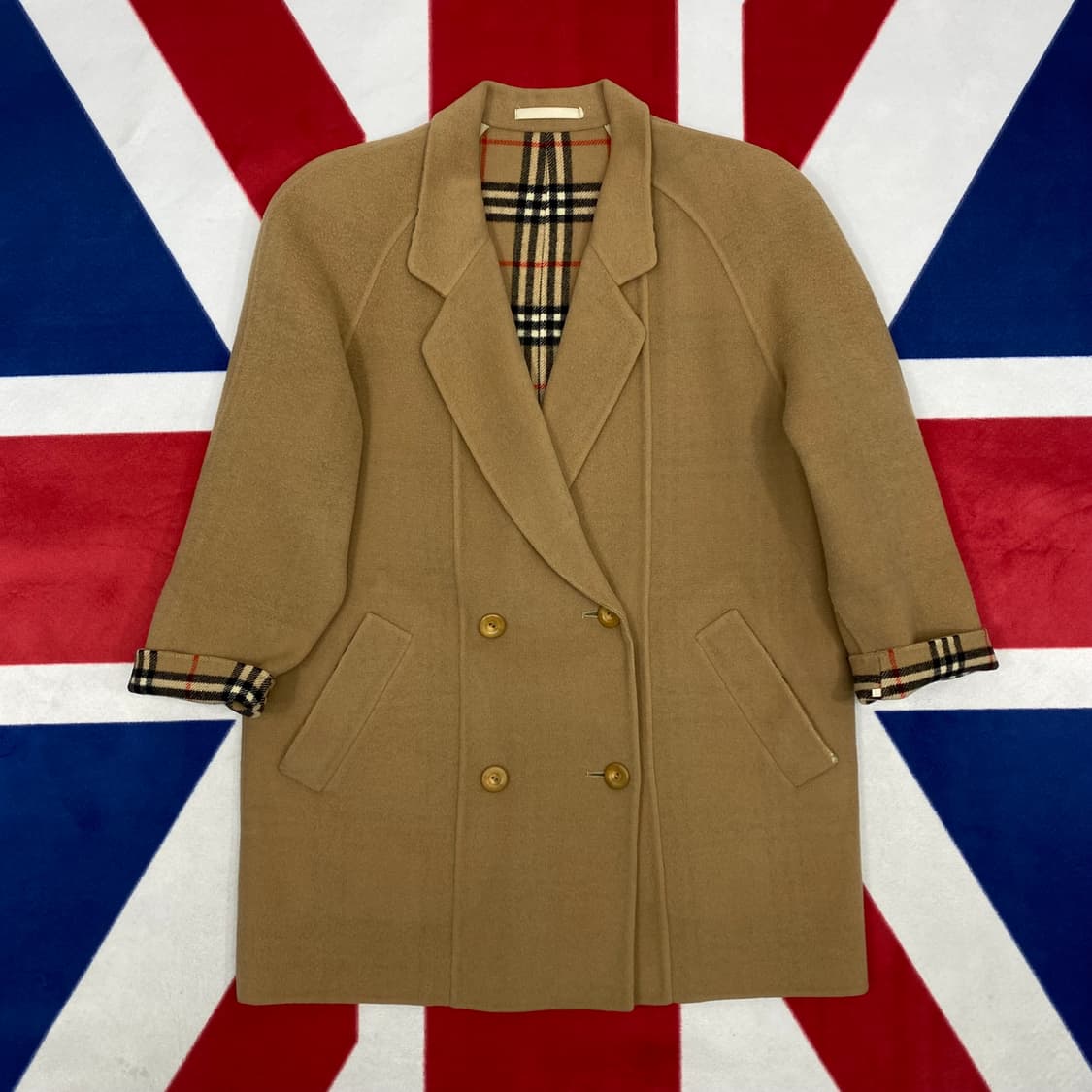 버버리 하프코트 실측 여성77 상품이미지1