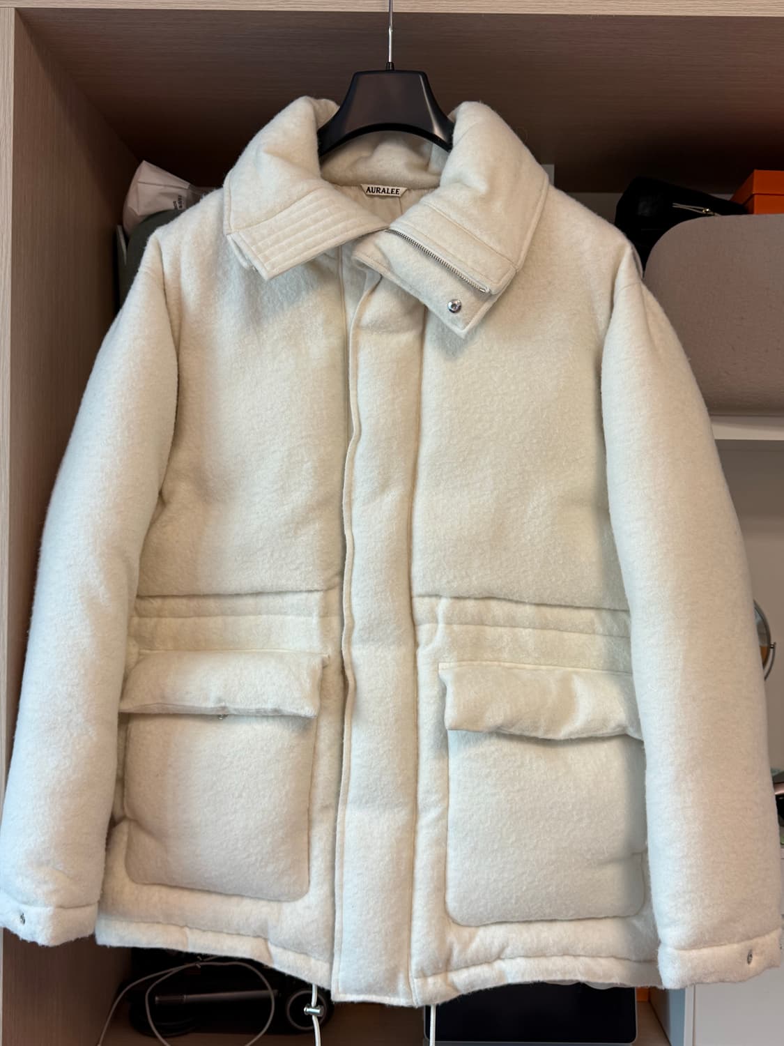 [정품/초레어] 오라리(AURALEE) 알파카 혼방 울 패딩 - 사이즈4 상품이미지1