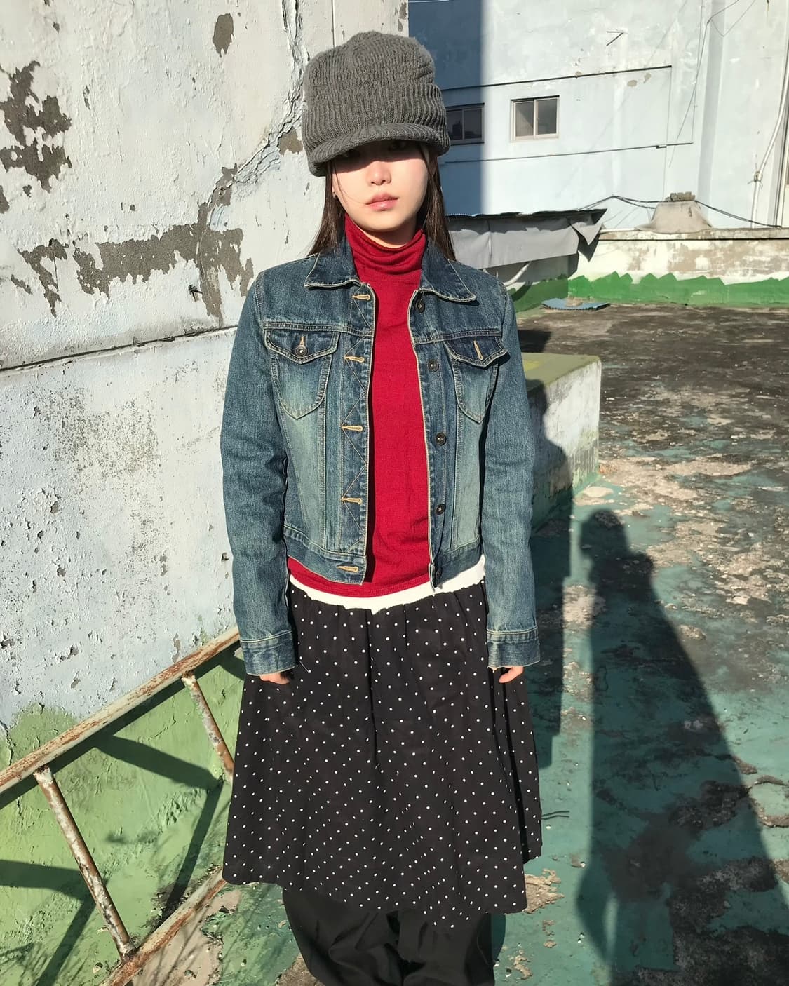 빈티지 워싱 데님자켓  상품이미지1