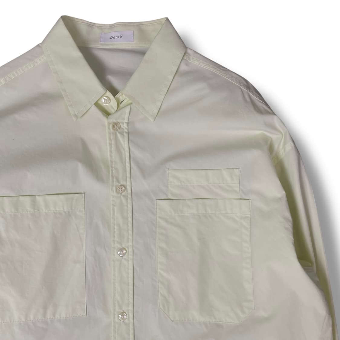 Depth 투포켓 레몬색상 셔츠 상품이미지3