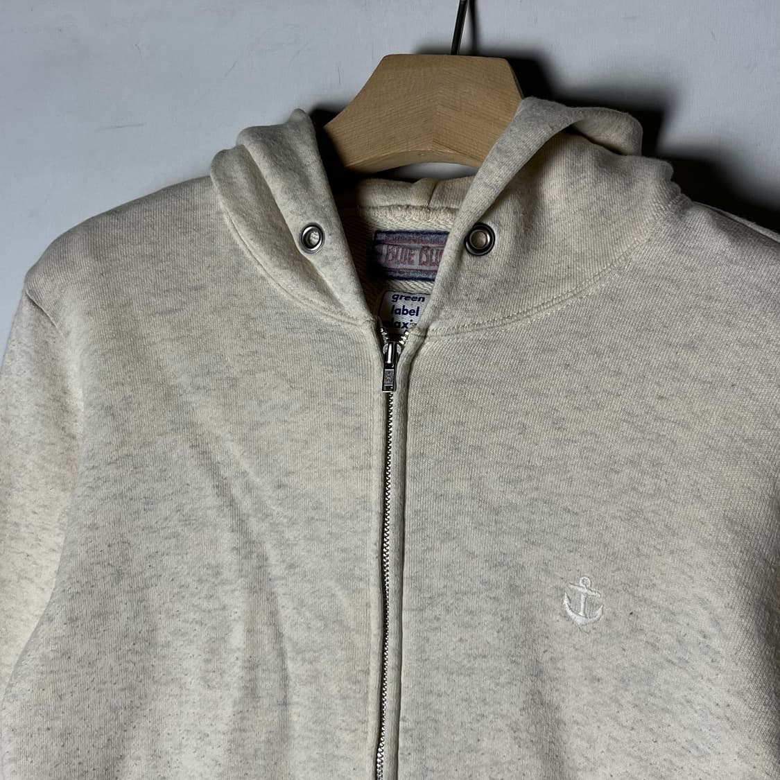 [BLUE BLUE] 블루블루재팬 앵커로고 후드집업 상품이미지3