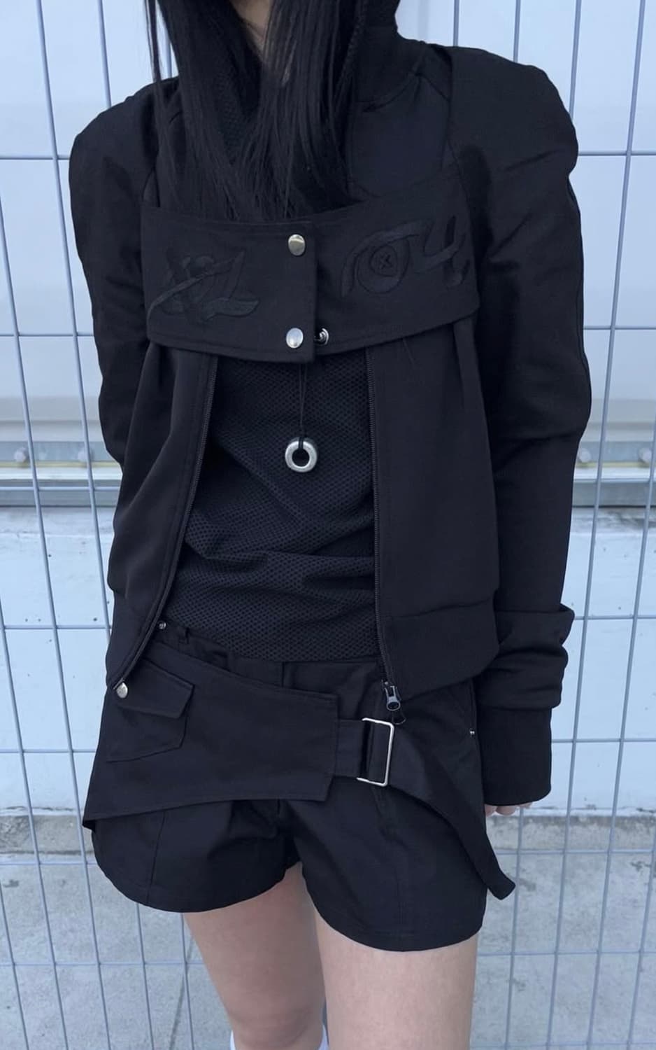 0104 FLAP EMBROIDERY JERSEY 져지 집업 상품이미지2