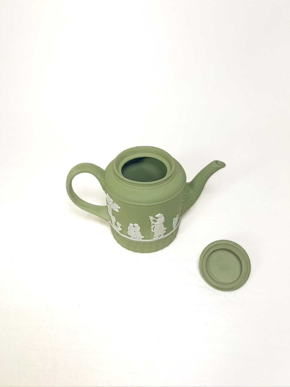 [영국엔틱] (레어)웨지우드 제스퍼웨어 미니어쳐 도자기 티팟_ 세이지그린 상품이미지5