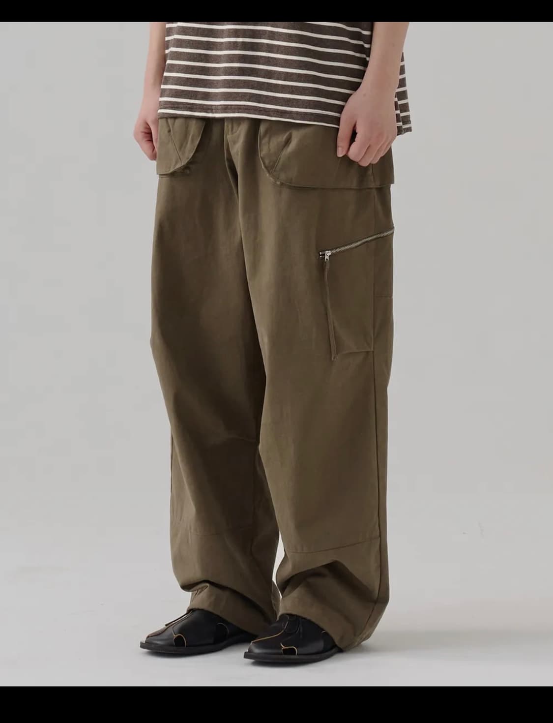노운 balloon pocket pants (khaki) 0 상품이미지1