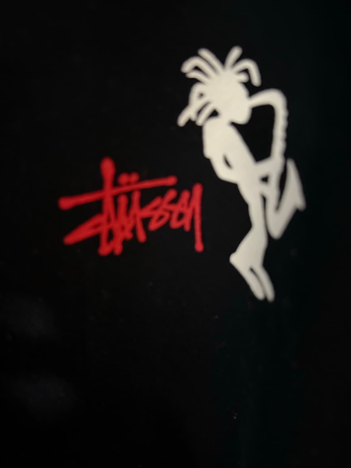 XL)90s 스투시 재즈맨 스웻셔츠 맨투맨 블랙 상품이미지3