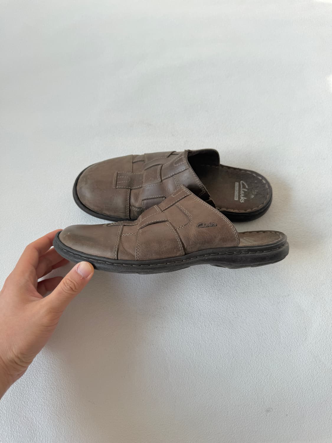 [255]클락스(Clarks) 레더 슬리퍼 상품이미지1