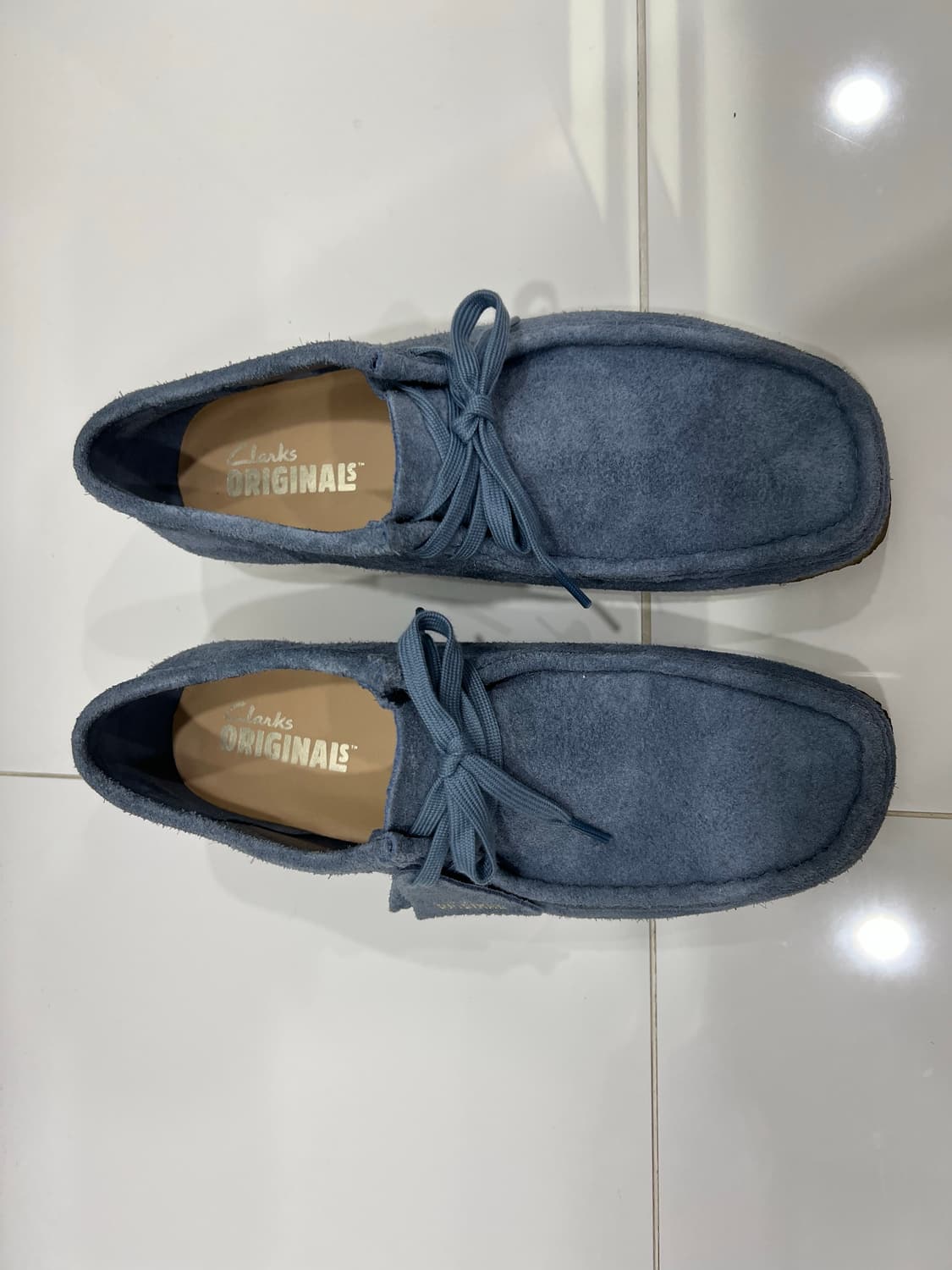 클락스 왈라비 블루 스웨이드 265mm(미국판) 1회 착용 상품이미지6