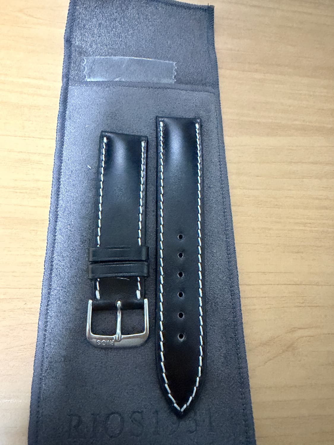 리오스 코도반 스트랩(신품, 블랙, 20mm) 상품이미지2