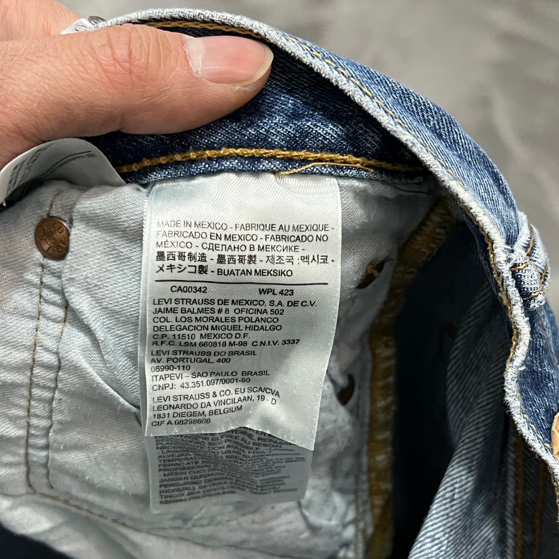  리바이스 501 데님 팬츠 y15222 상품이미지7