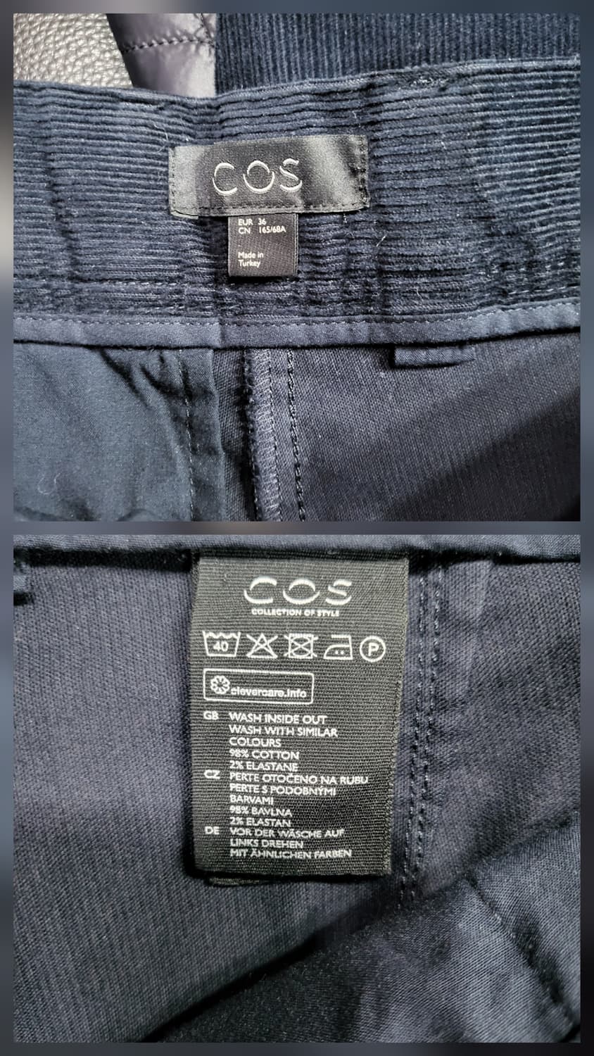 코스 코듀로이 핀턱 팬츠 상품이미지7