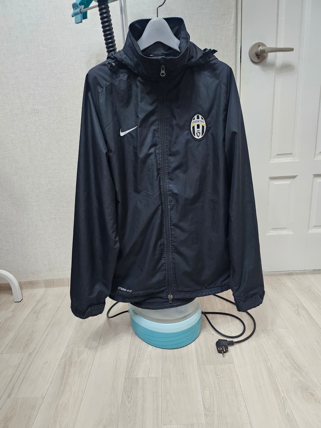 (100~105)L☆초대장급☆아디다스 유벤투스 [블랙] 레인자켓 바람막이 상품이미지1