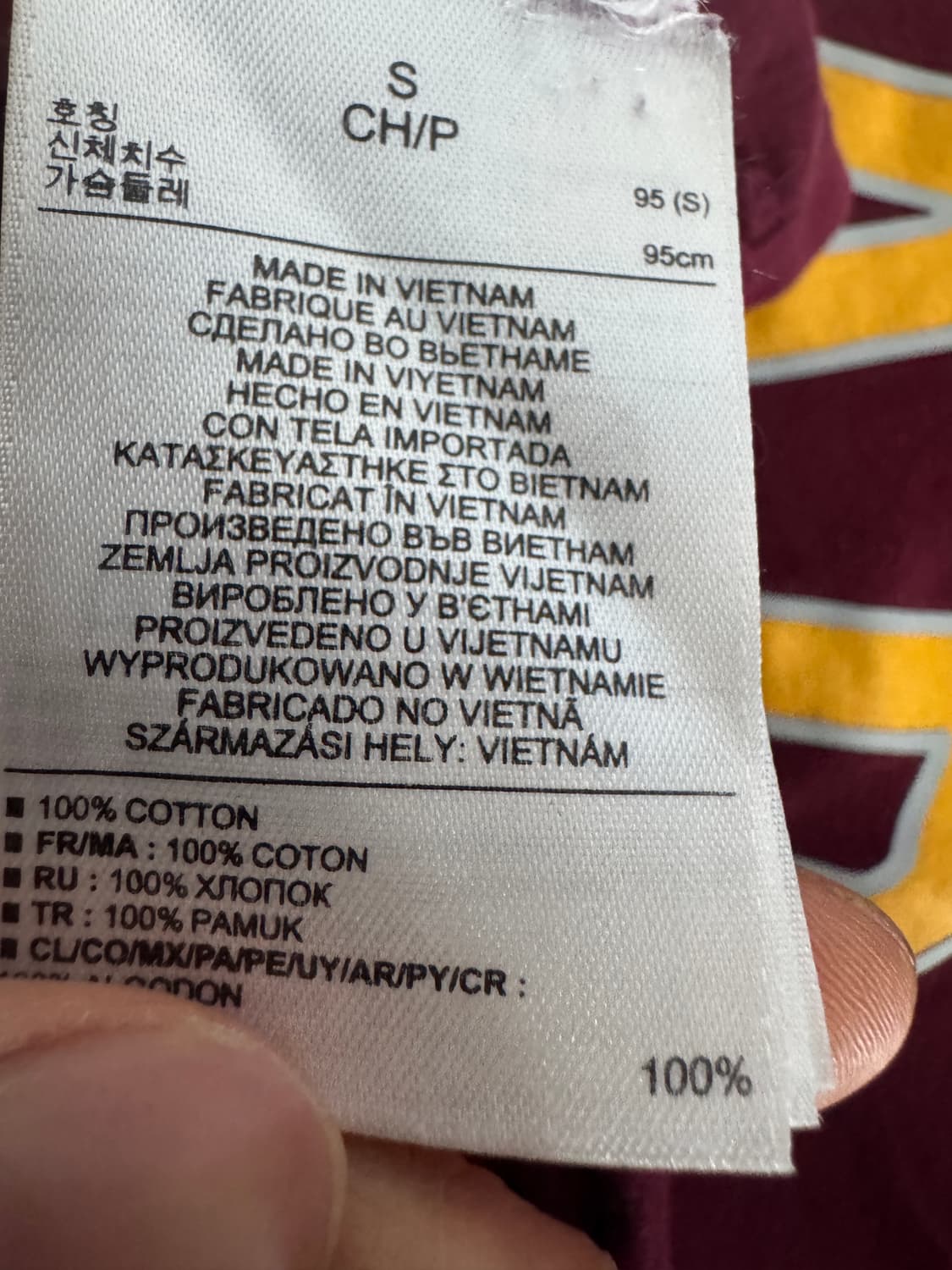 여성 GAP 갭 올드스쿨 버건디 롱 슬리브 긴팔 티셔츠 S 상품이미지4