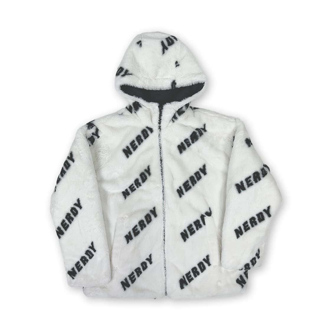 널디 리버시블 큉틸 플리스 후드 자켓 상품이미지3