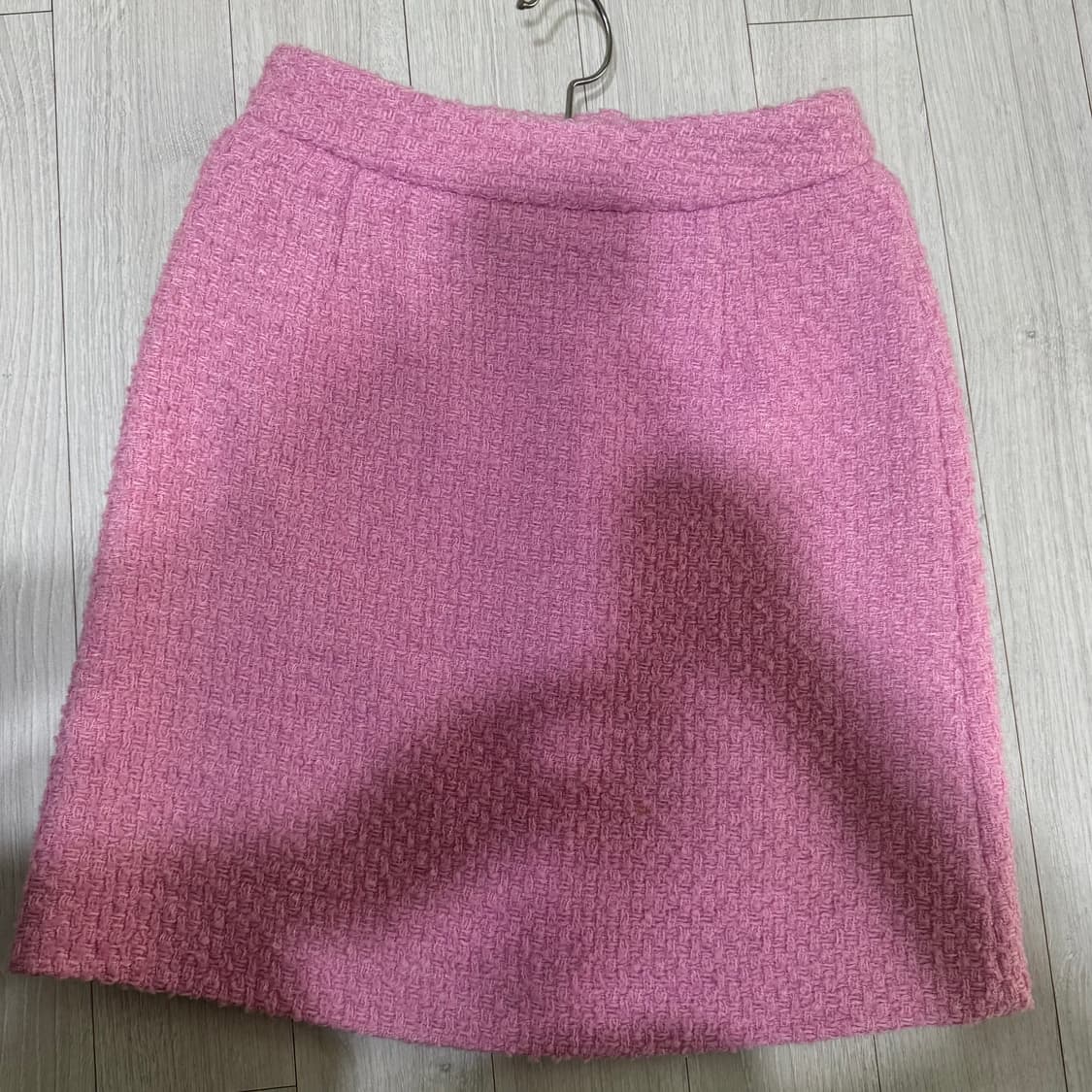 더름 핑크 트위드 스커트 상품이미지2