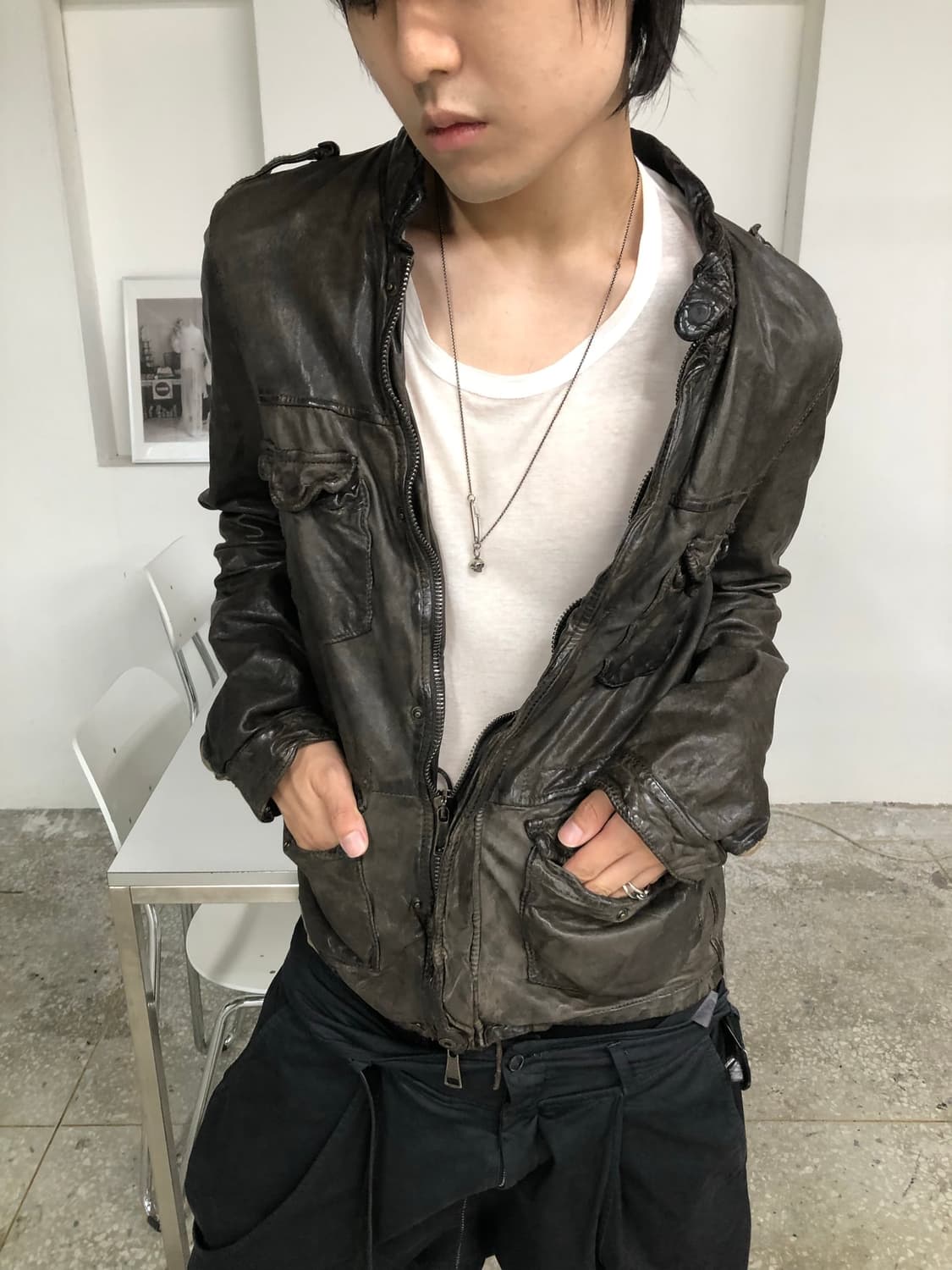 조르지오 브라토 아티잔 레더 자켓 상품이미지10