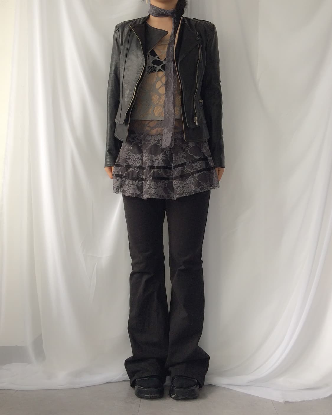 Leather rider jacket 상품이미지6