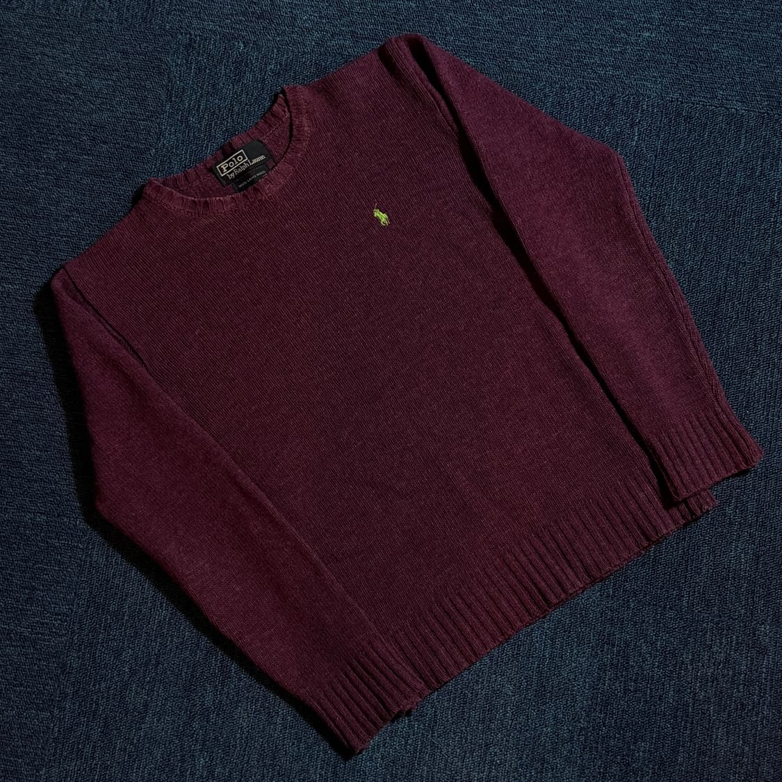폴로 랄프로렌 버건디 니트 상품이미지1