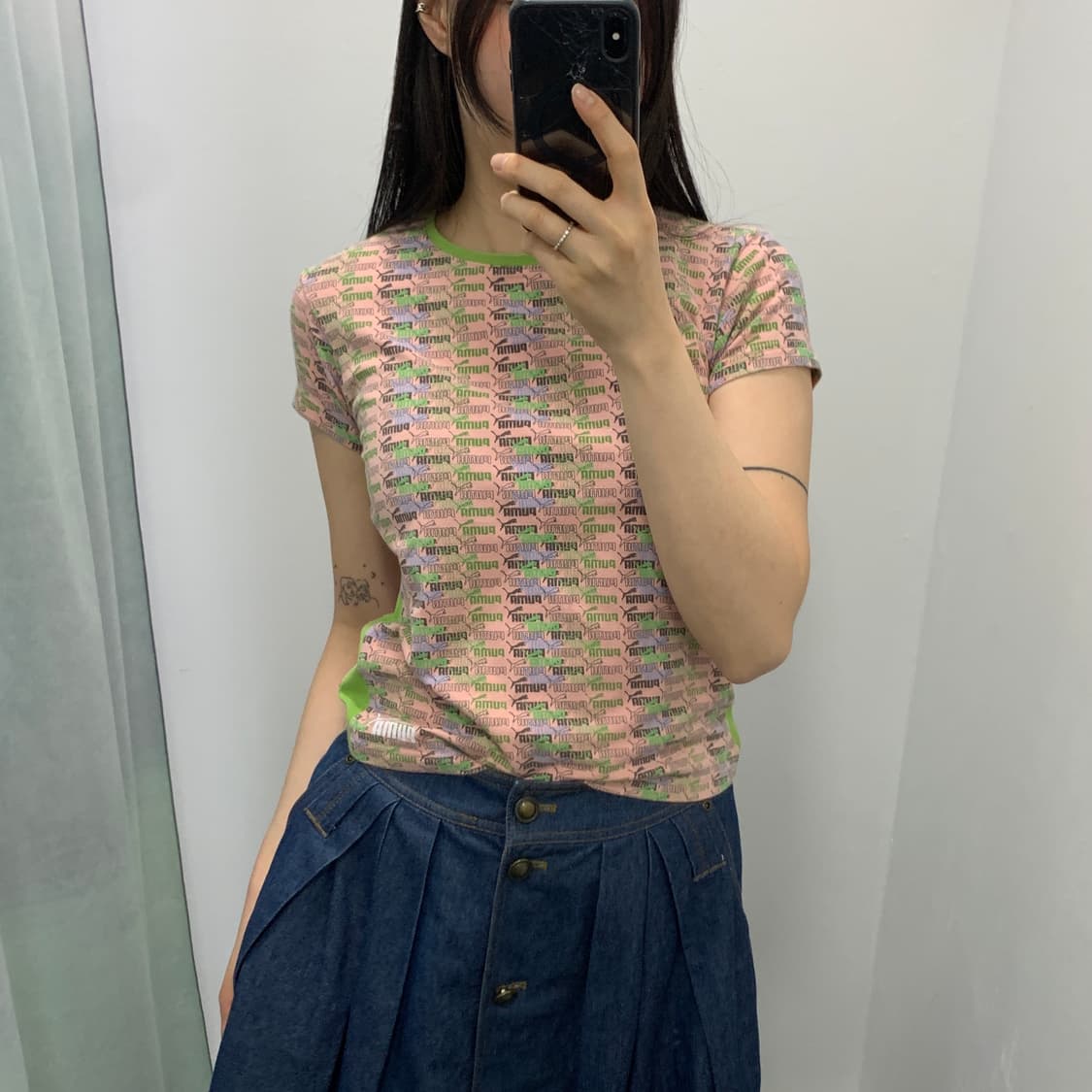 푸마 반팔티 y2k 핀터깔 상품이미지5