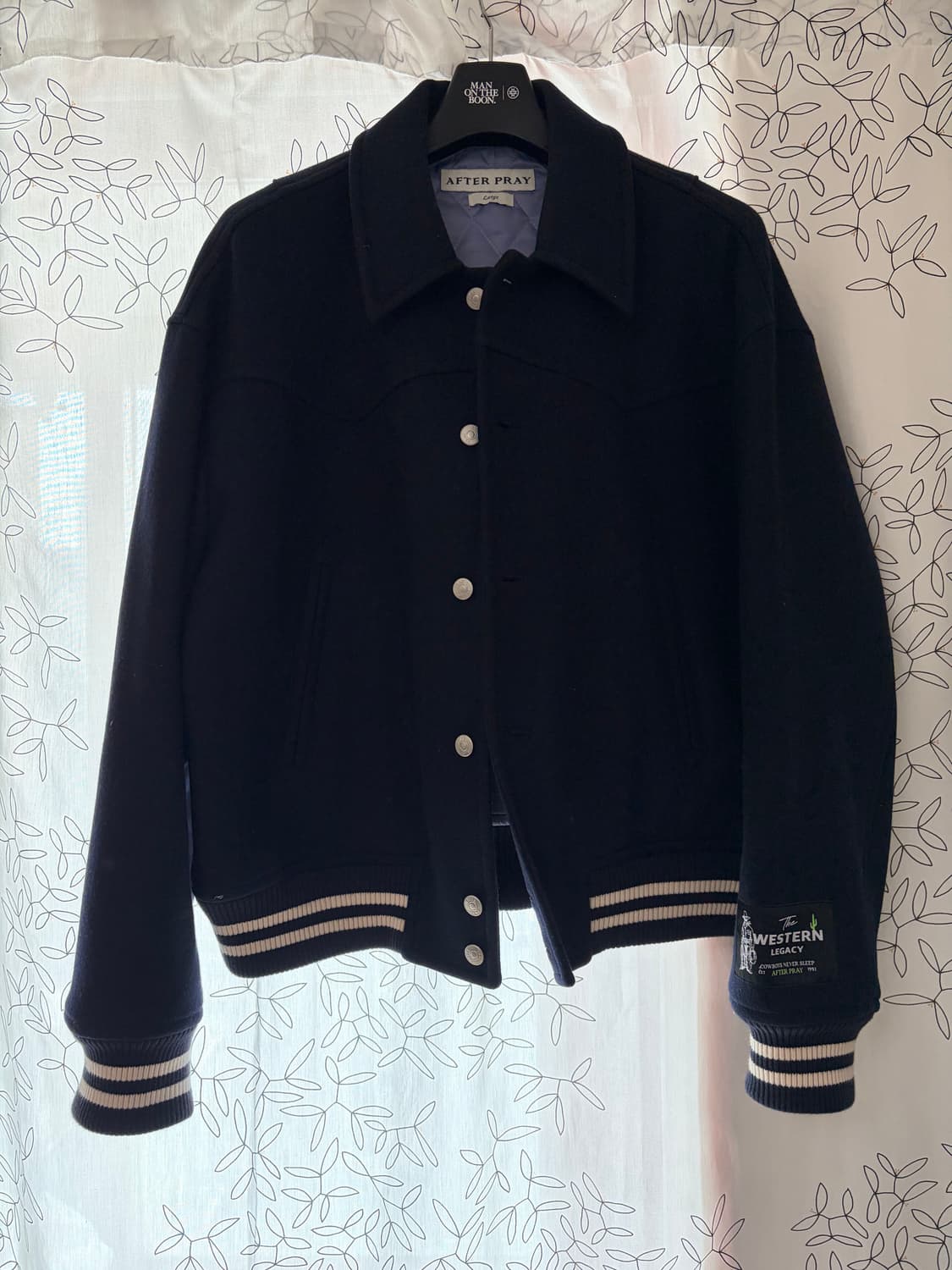 L) 애프터프레이 웨스턴 테디 블루종 네이비 상품이미지1