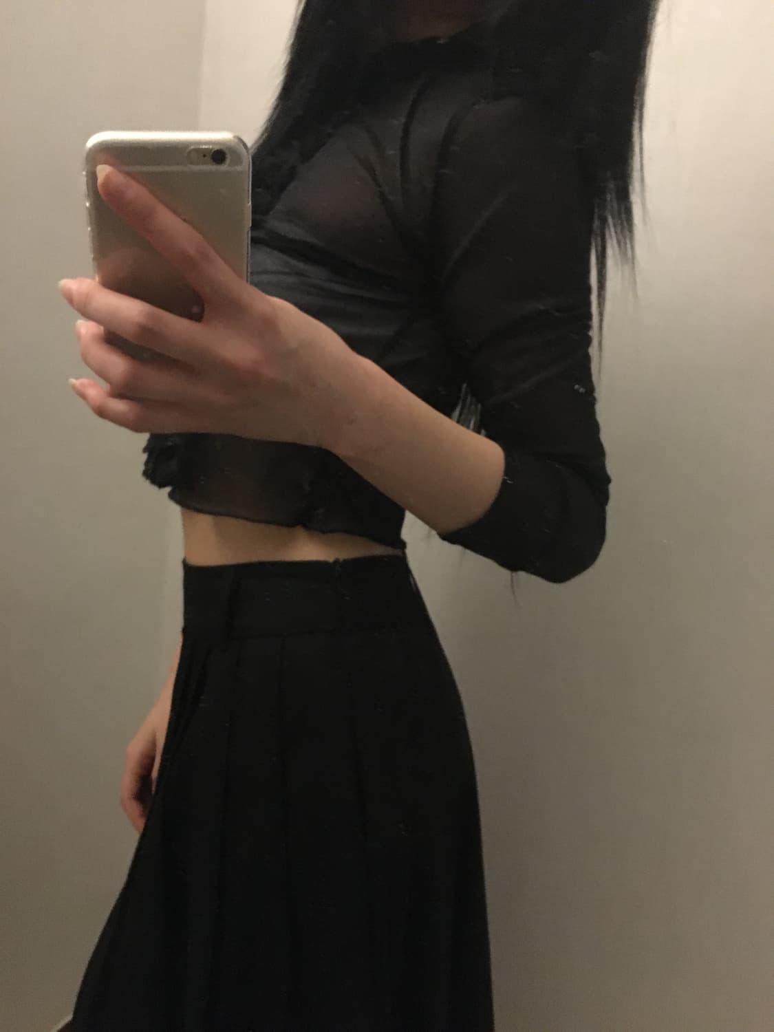 빈티지 셔링 시스루  상품이미지2