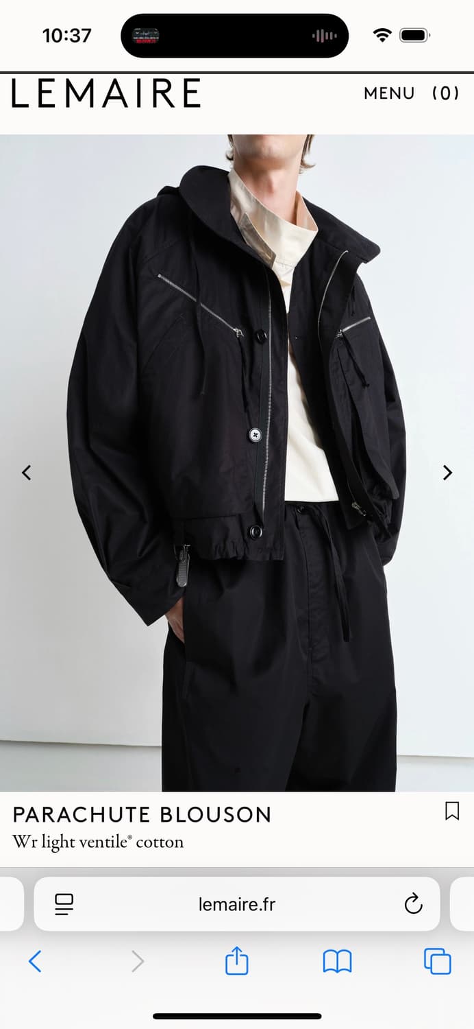 르메르 파라슈트 블루종 상품이미지3