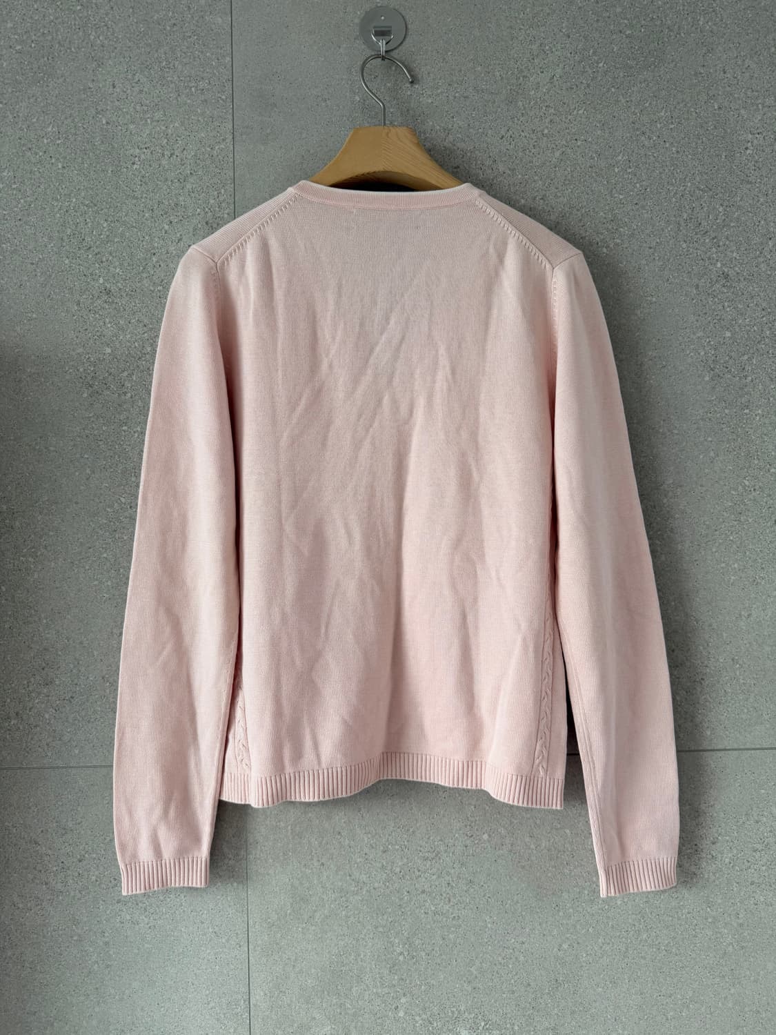 브룩스브라더 실크 핑크 브이넥 가디건 상품이미지4