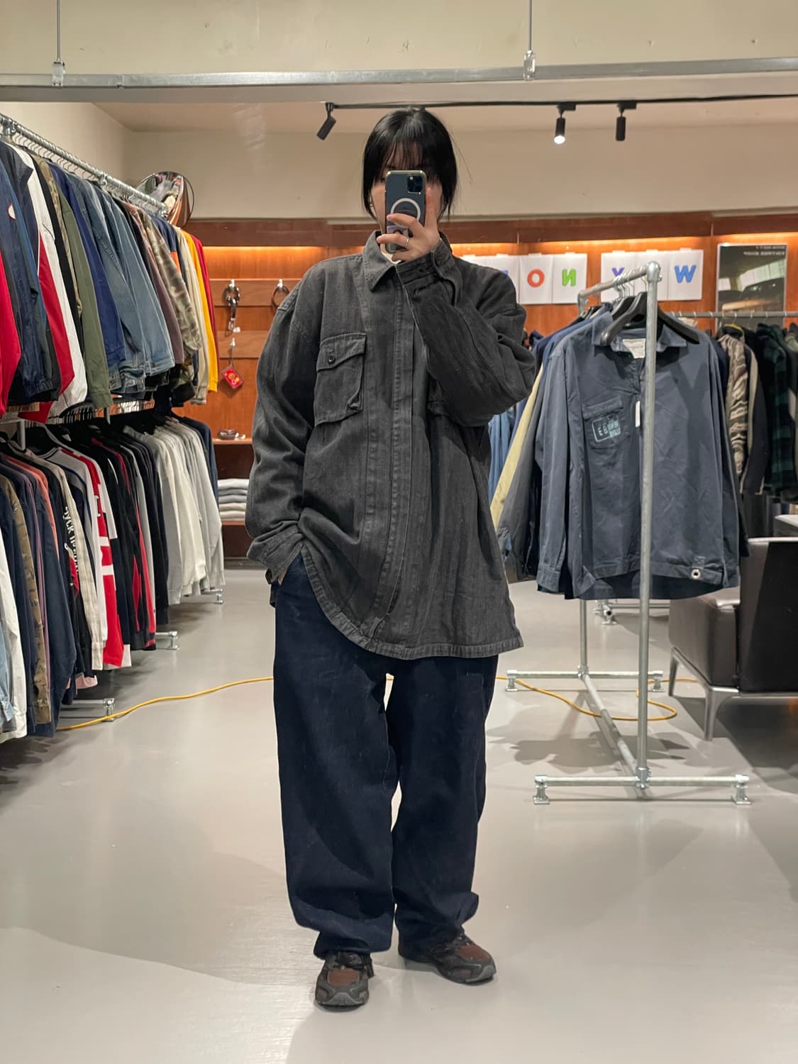 빈티지 빅사이즈 셔츠 자켓   상품이미지4