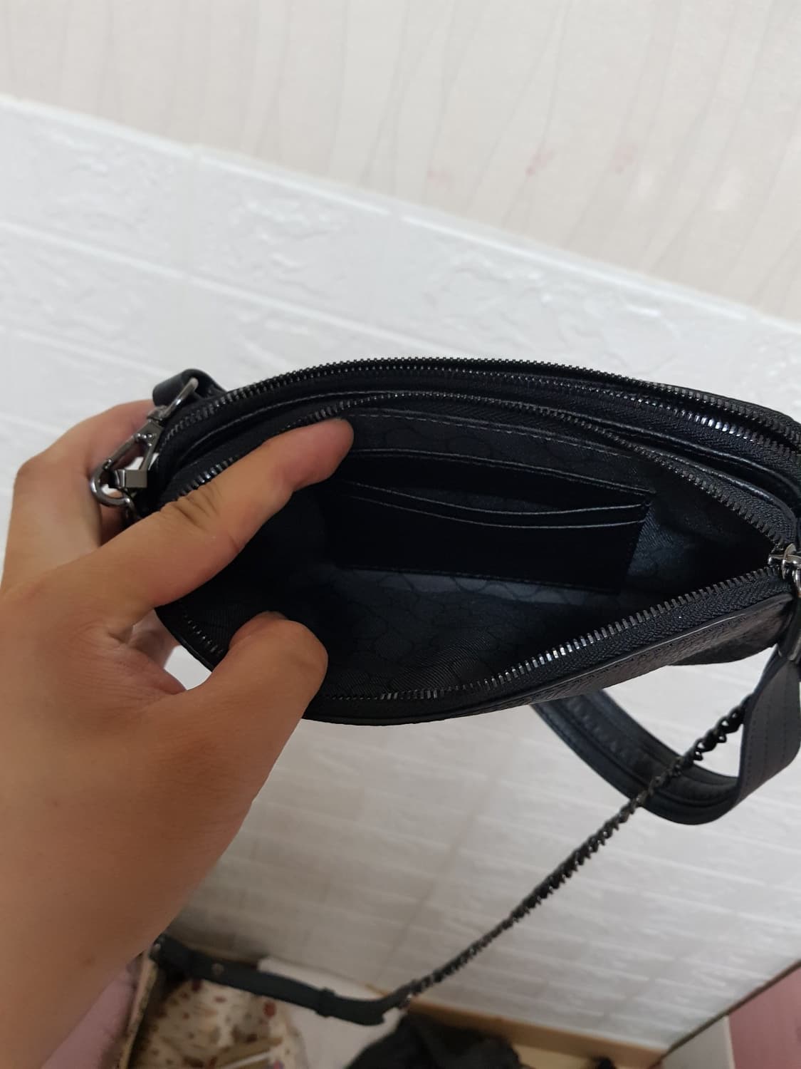 오야니 헤리티지 S 폰월렛 크로스 투웨이백 거의새것 상품이미지6