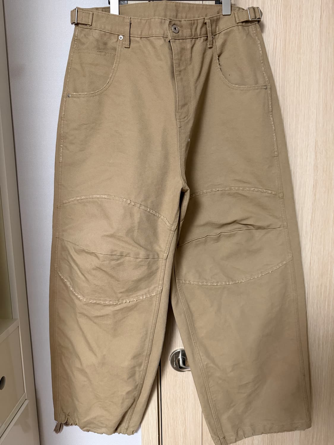 MJD cavas 3D knee pants beige L size 상품이미지2