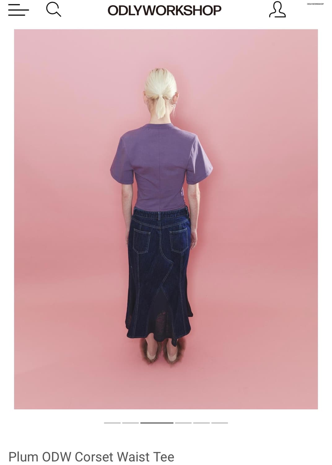 ODLYWORKSHOP Pulm ODW Corset Waist Tee 상품이미지2