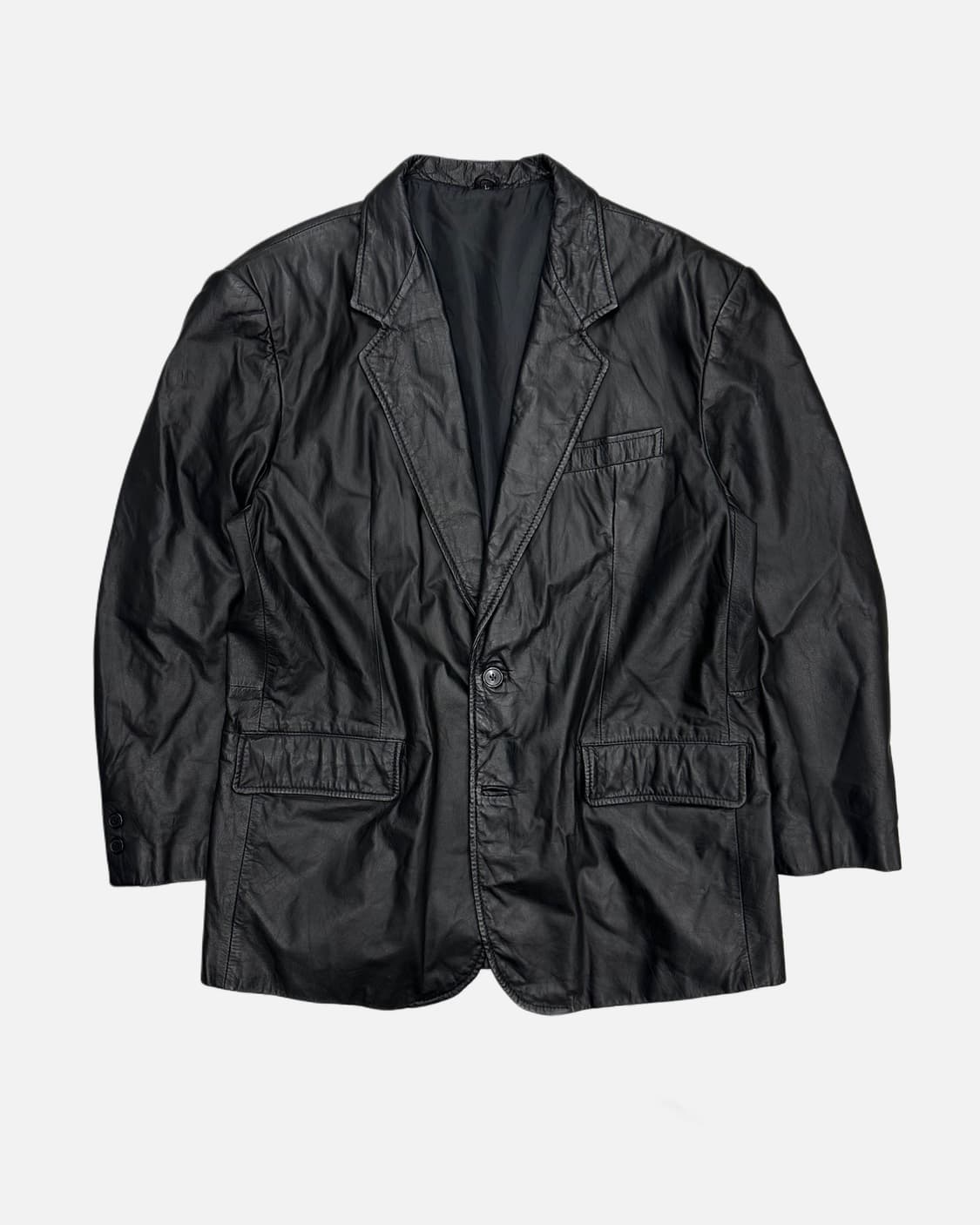 black cow leather blazer 상품이미지1