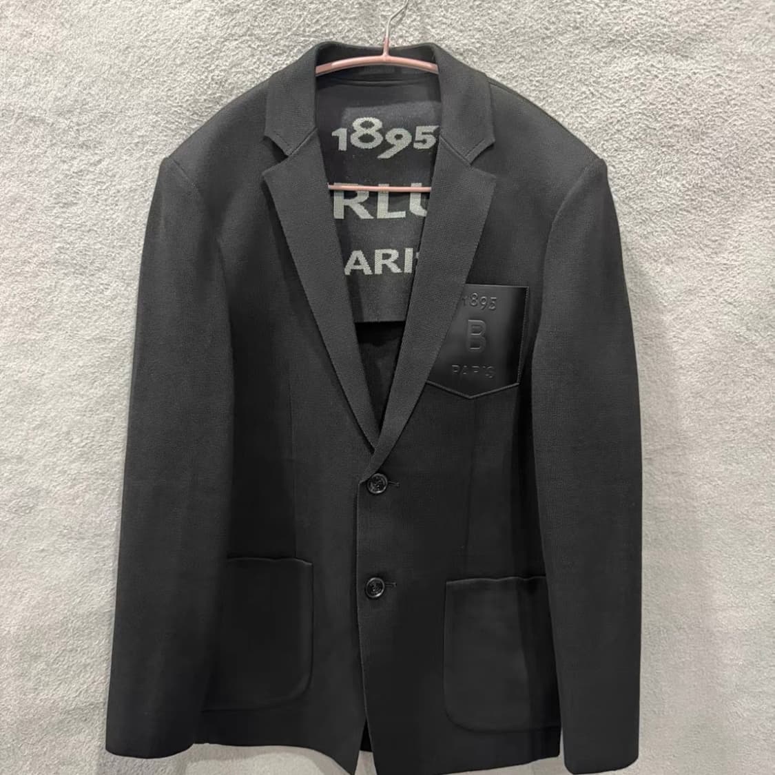 벨루티 1895 파리 블랙 니트 테일러드 블레이저 (48) 상품이미지1