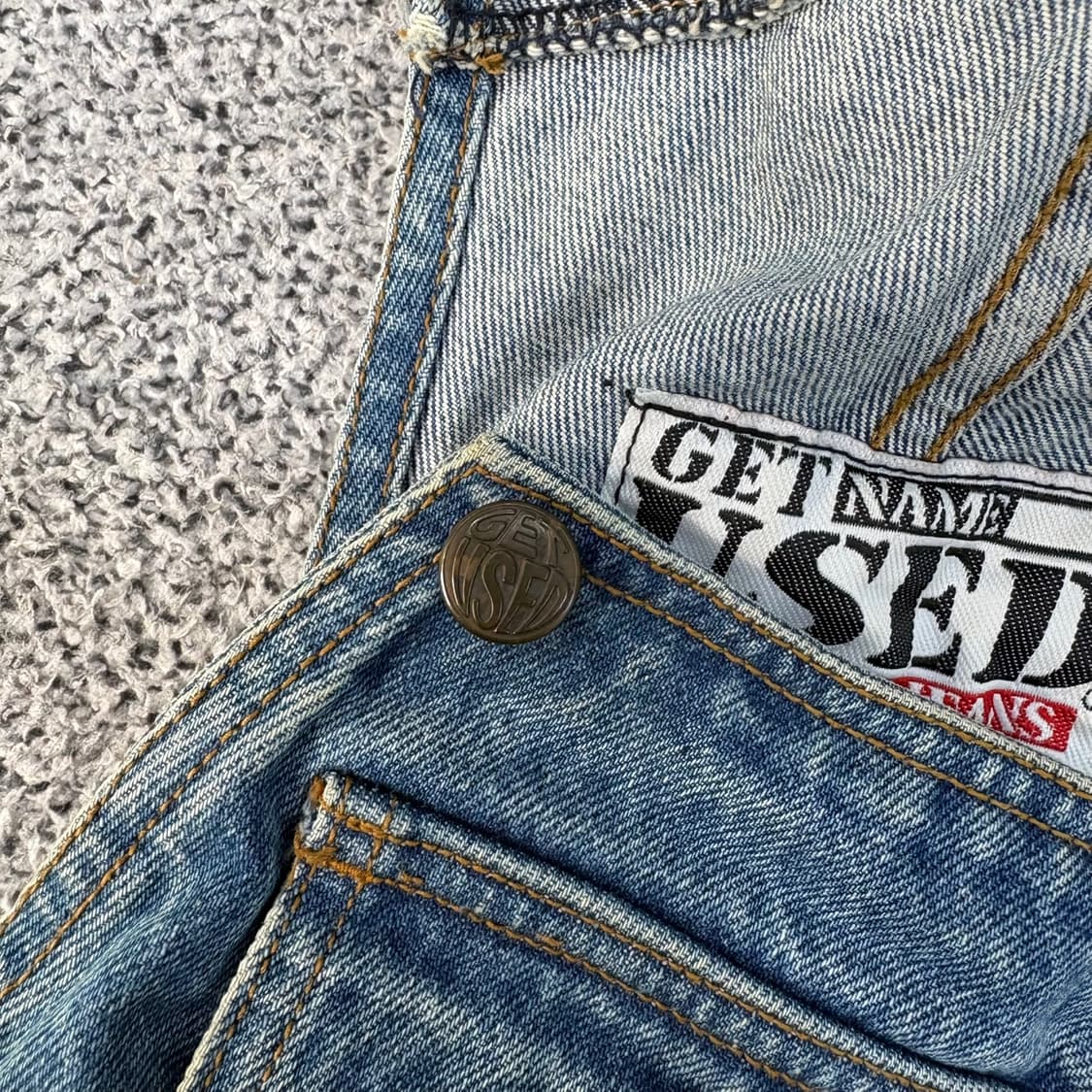 겟유즈드 데님 오버롤 팬츠 (버클X) 0409J 상품이미지5