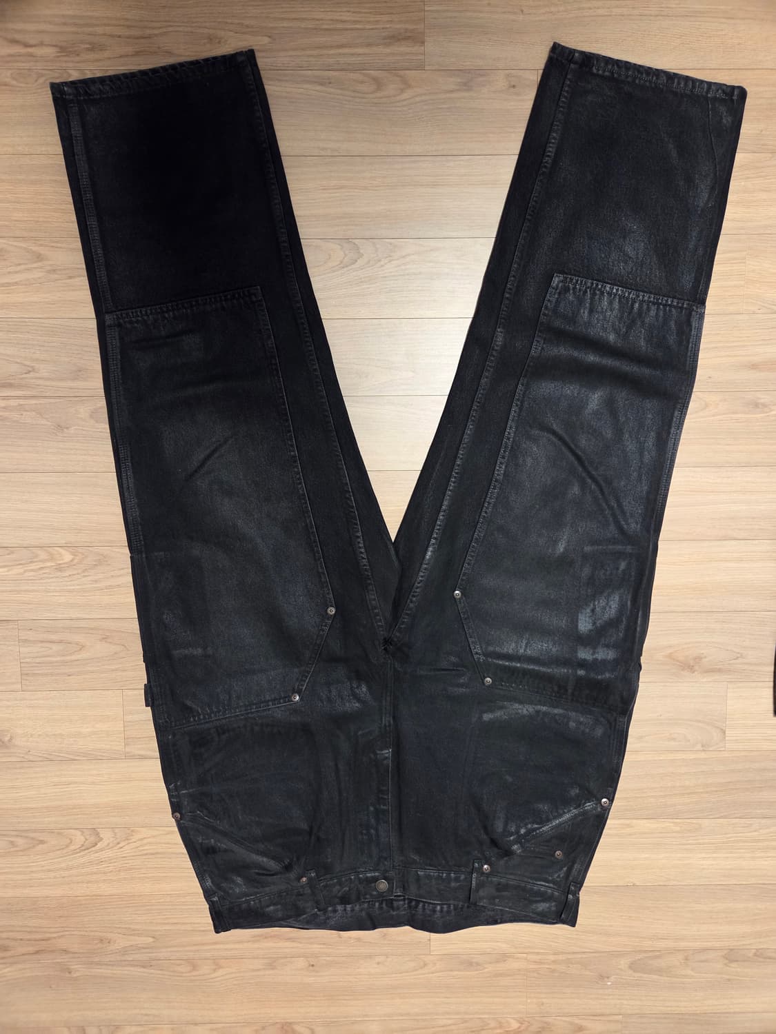 슈프림 x 마르지엘라 더블 니 페인터 팬츠 블랙 38 상품이미지2