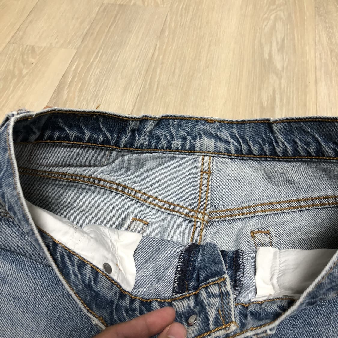 (32) 00's 리바이스 Levi's 517 부츠컷 연청 워시드 데님 상품이미지4