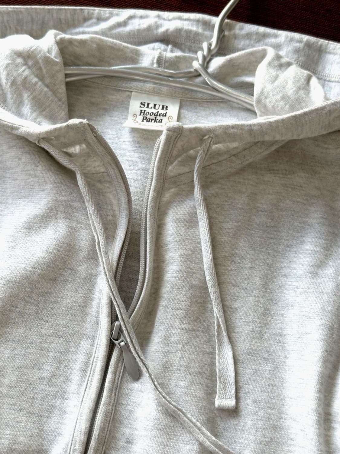 Light cotton sweat hooded zip TOP 상품이미지2