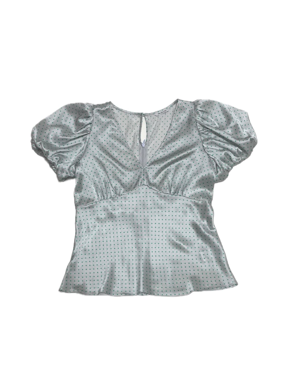 Priv. Spoons Club v-neck silk dots blous 상품이미지1