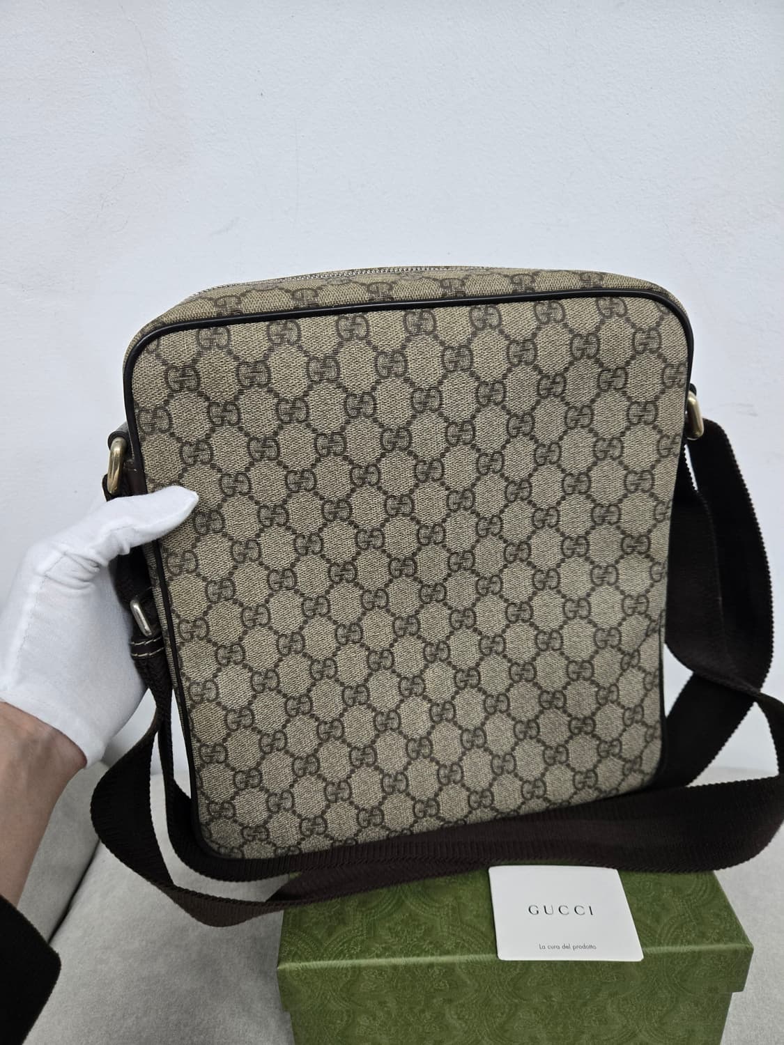 [보증서 정품] 구찌 시그니처 메신저 숄더백 상품이미지3