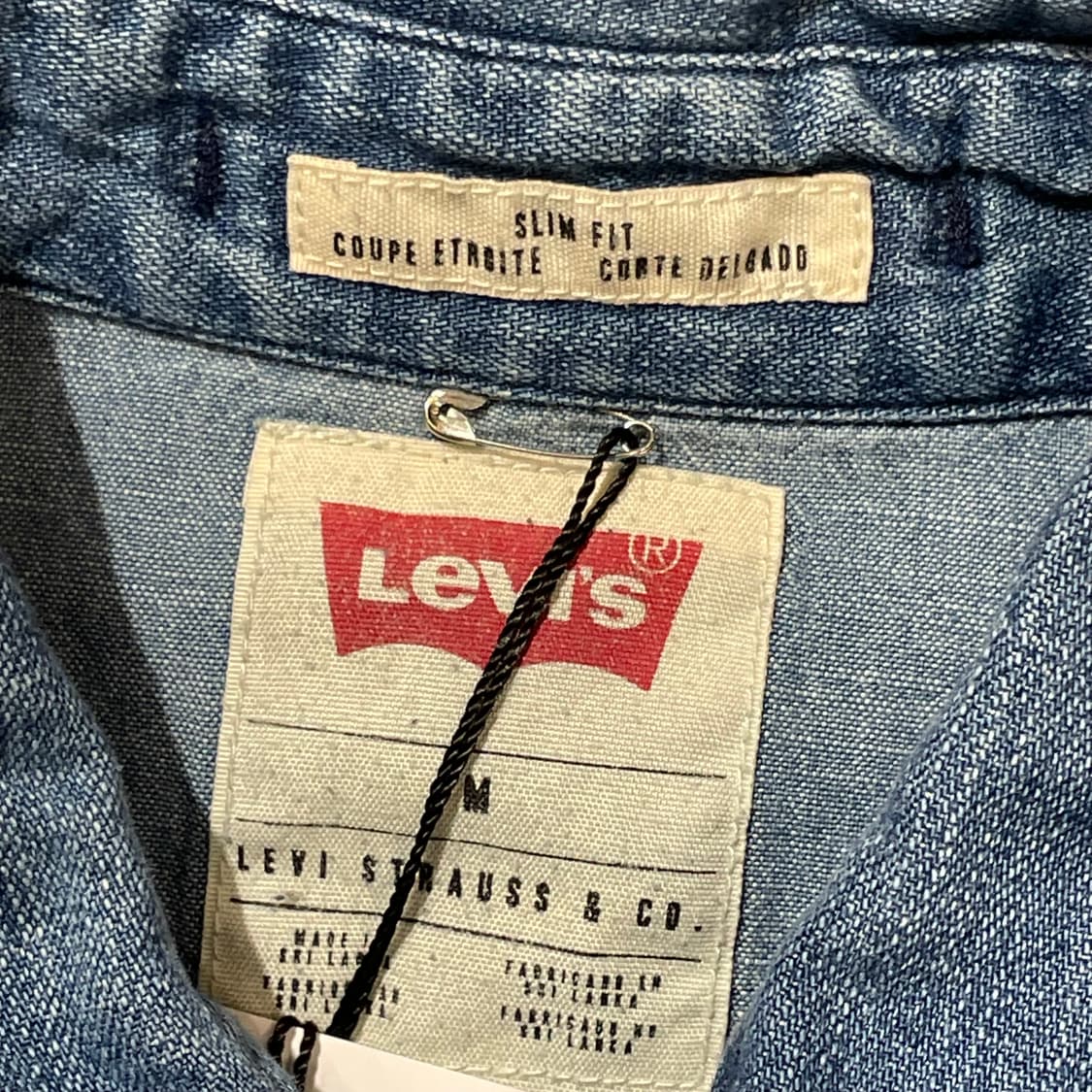 (M) Levi's 리바이스 코튼 데님 셔츠 상품이미지6