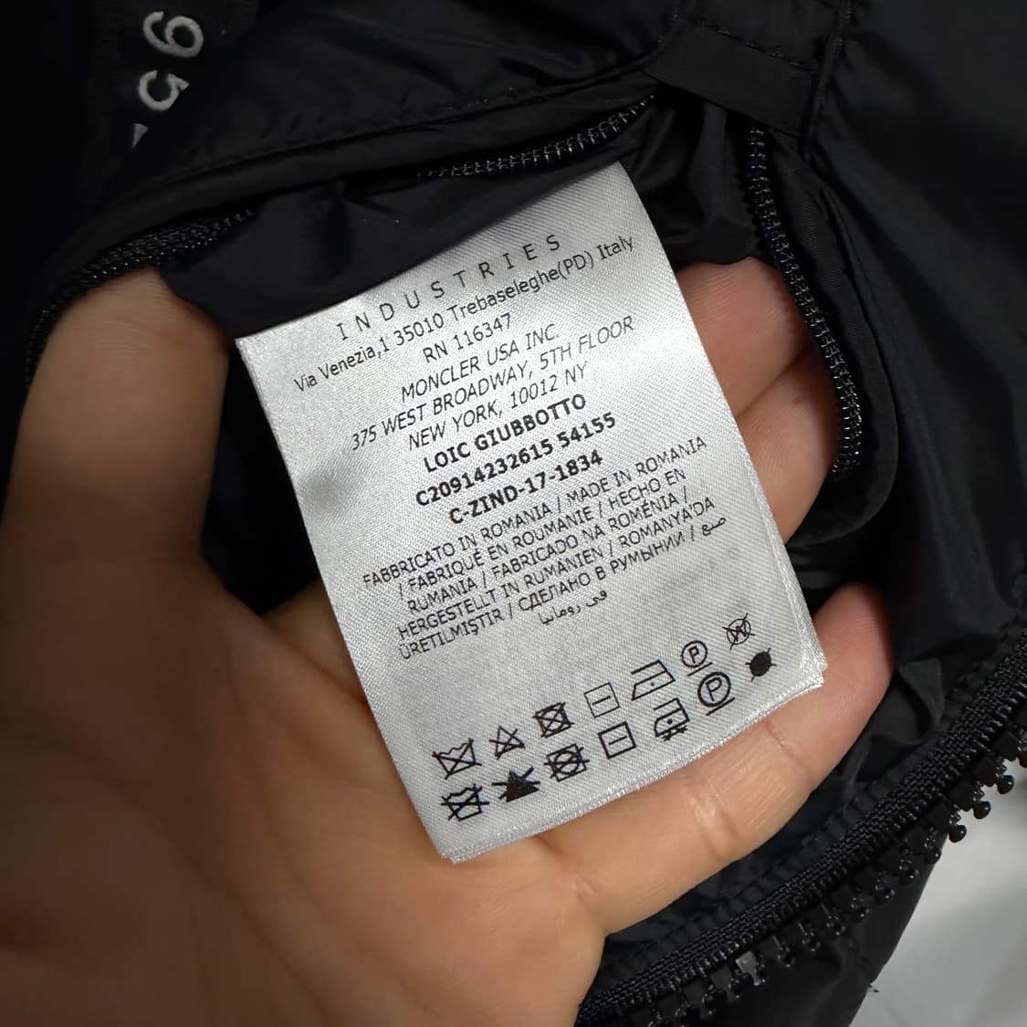 [S+급/5] 몽클레어 로익 롱 패딩 점퍼 블랙 상품이미지7