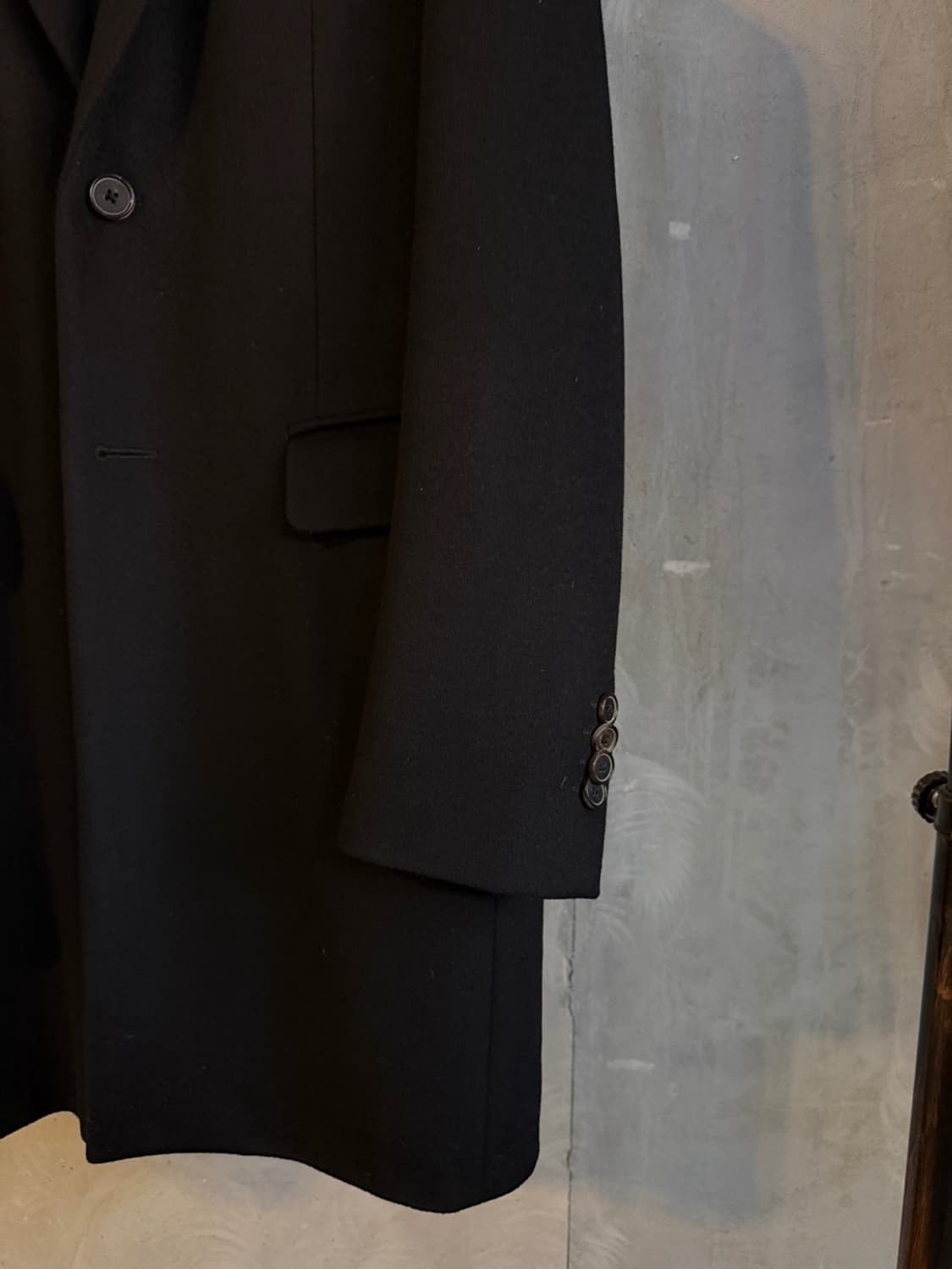 타임 옴므 피아첸자 캐시미어 울 체스터필드 코트 상품이미지5