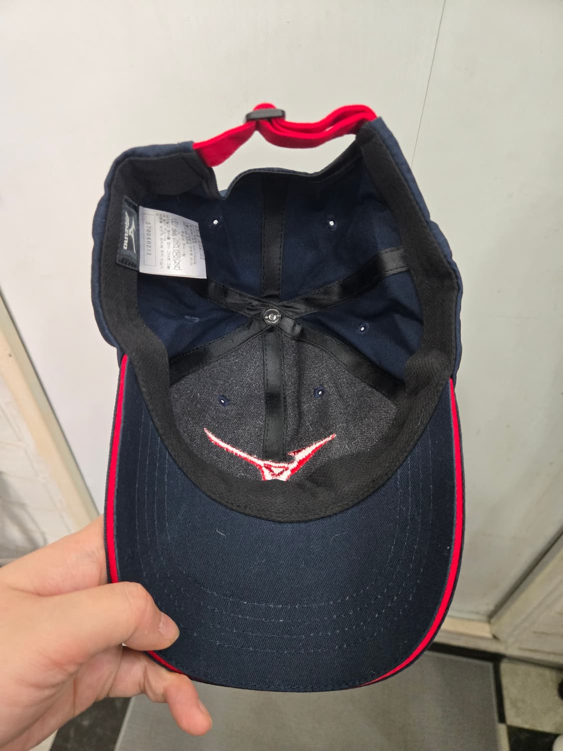 FREE사이즈)) MIZUNO 미즈노 볼캡 모자! 뒷부분 조절 가능O 상품이미지4