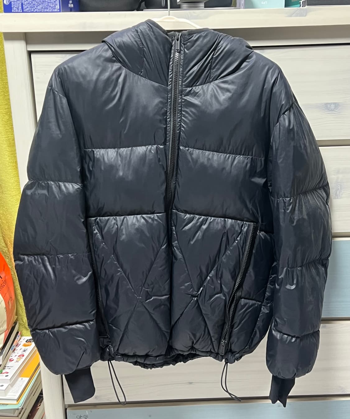 Gu 언더커버 패디드 퀼팅 재킷 S [블랙, 베이지] 상품이미지1