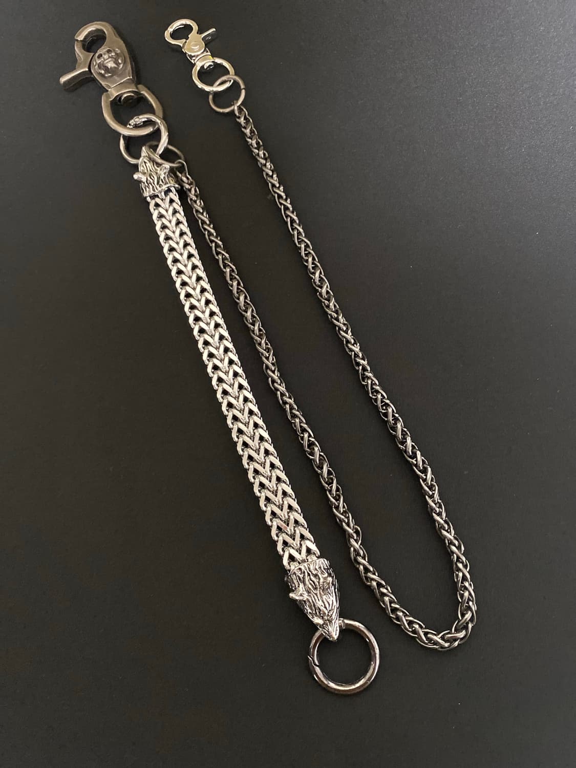 롱&숏 스컬 바지 체인 상품이미지2