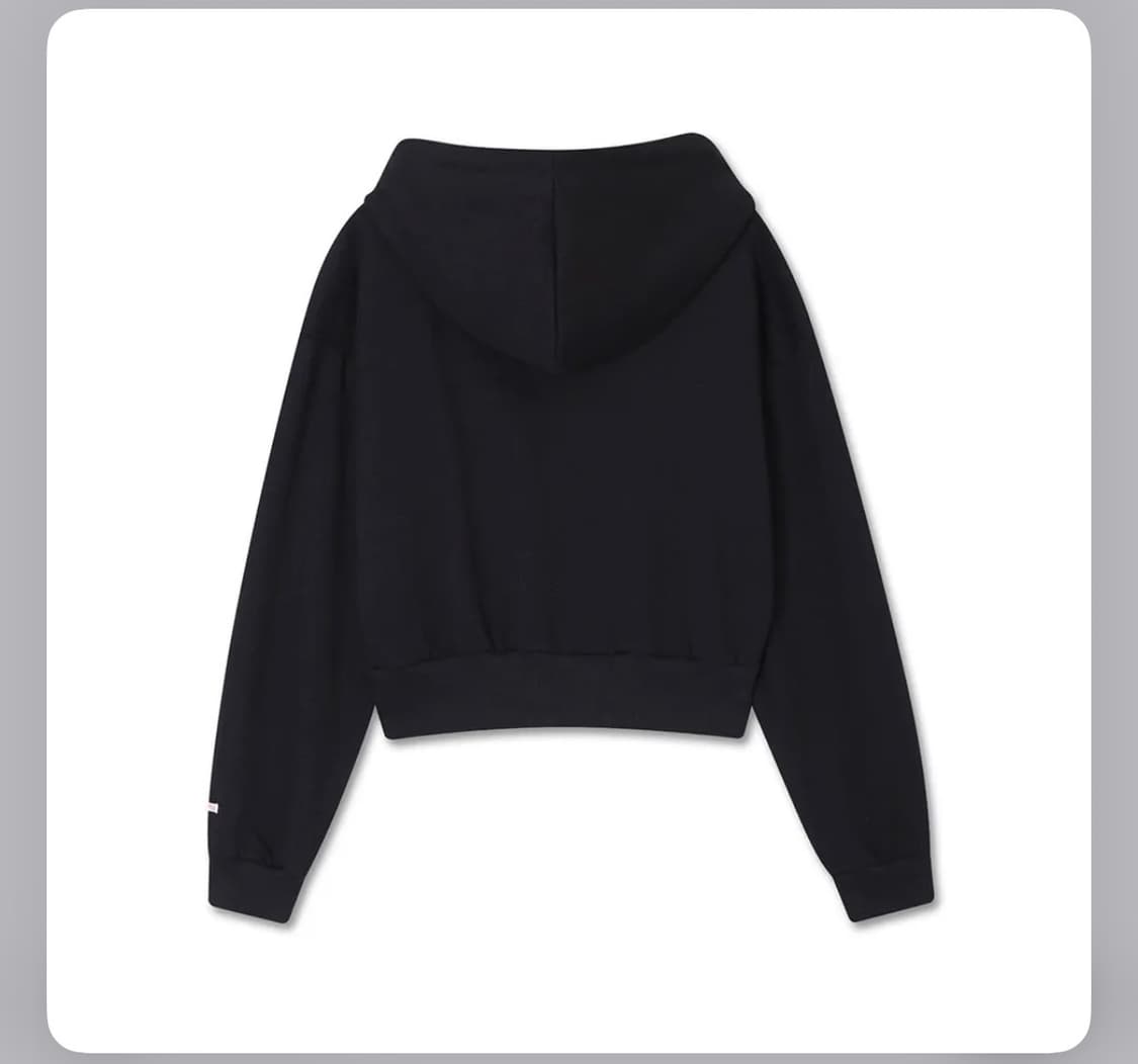 미치코런던 크롭 블랙 후드집업 상품이미지3