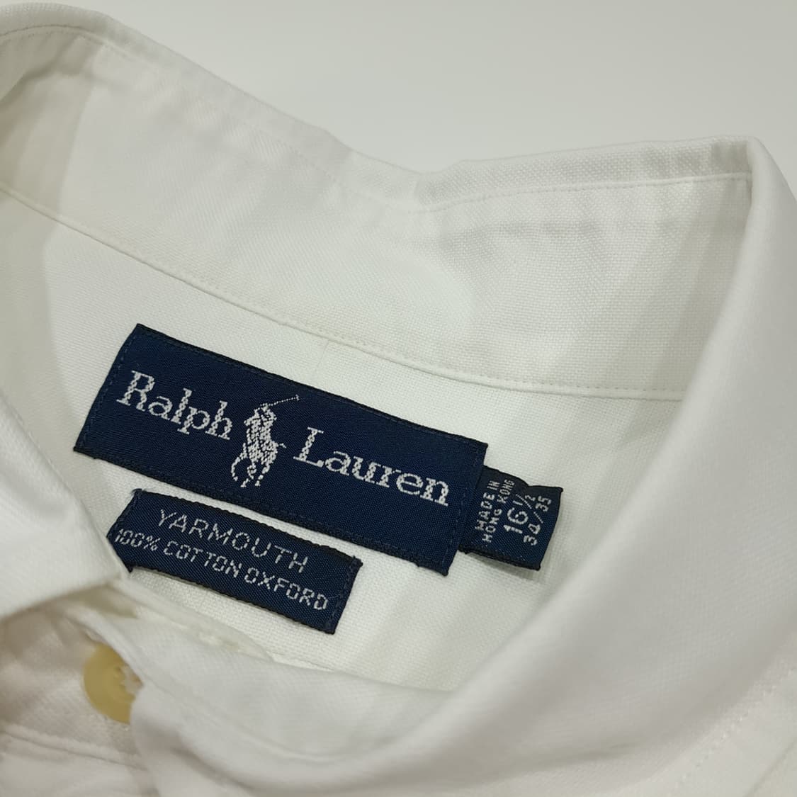 CL958 XL 폴로 90s 홍콩판 야머스 멀티포니 화이트 셔츠 상품이미지3